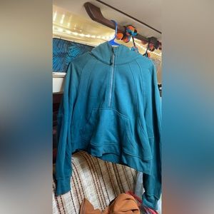 Lululemon Scuba Oversized Half-Zip Hoodie - teal